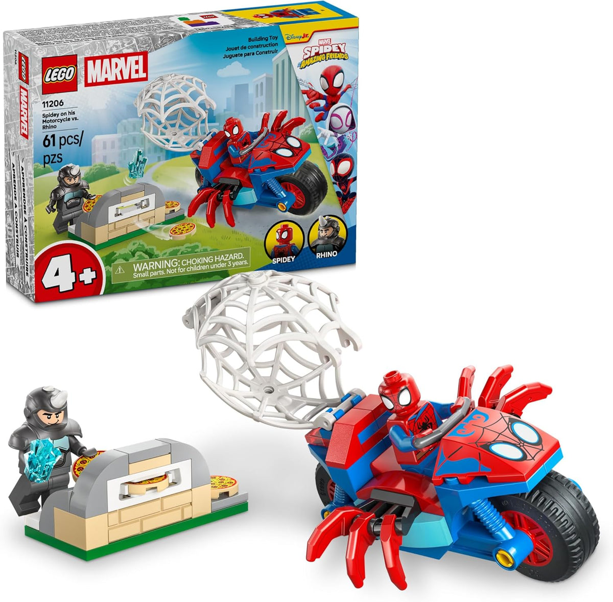 Lego 11206 - Marvel Spidey on his Motorcycle vs. Rhino – HUZZAH! Toys