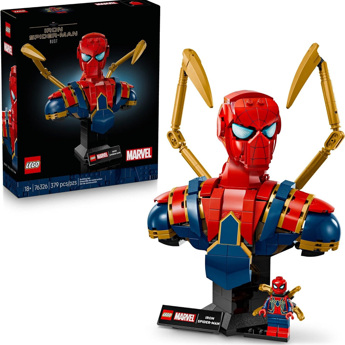Lego 76326 - Marvel Iron Spider-Man Bust – HUZZAH! Toys