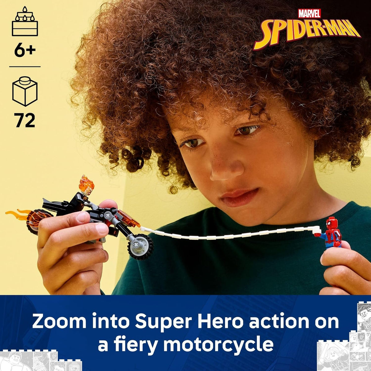 Lego 76335 - Marvel Spider Man vs. Ghost Rider Motorcycle – HUZZAH