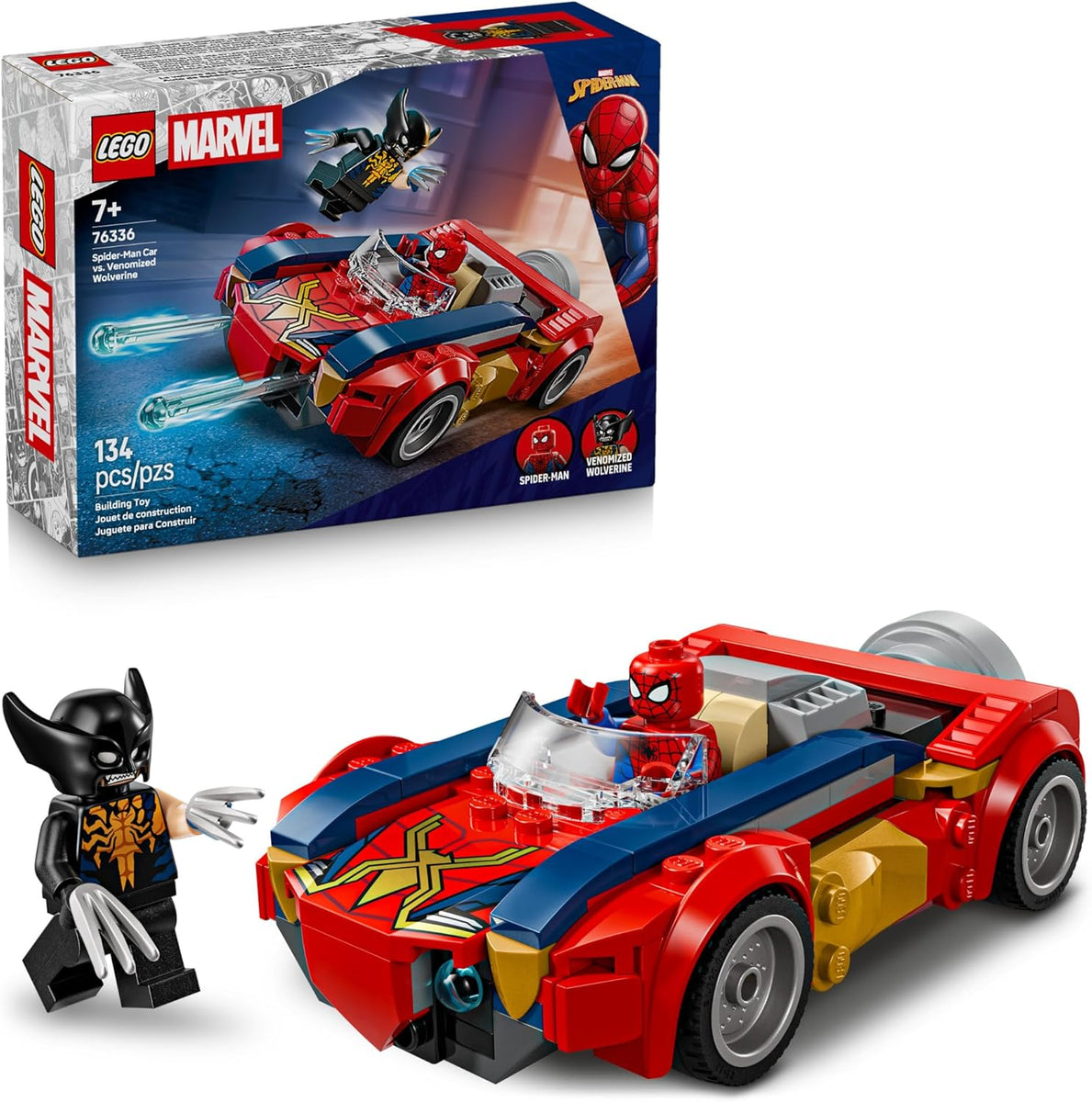 Lego 76336 - Marvel Spider Man Car vs. Venomized Wolverine