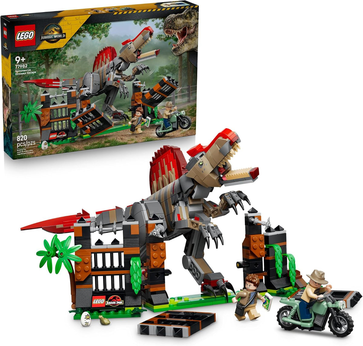 リュウゴ Lego 77982 - Jurassic World Spinosaurus Dinosaur Escape – HUZZAH! Toys