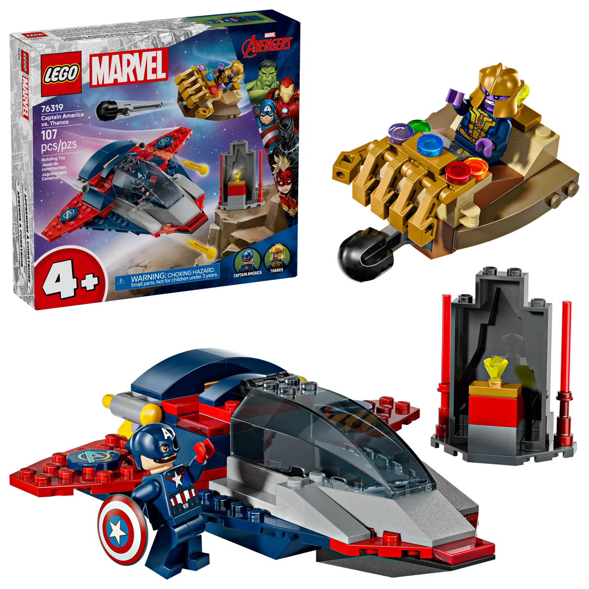 Lego 76319 - Marvel Captain America vs. Thanos – HUZZAH! Toys