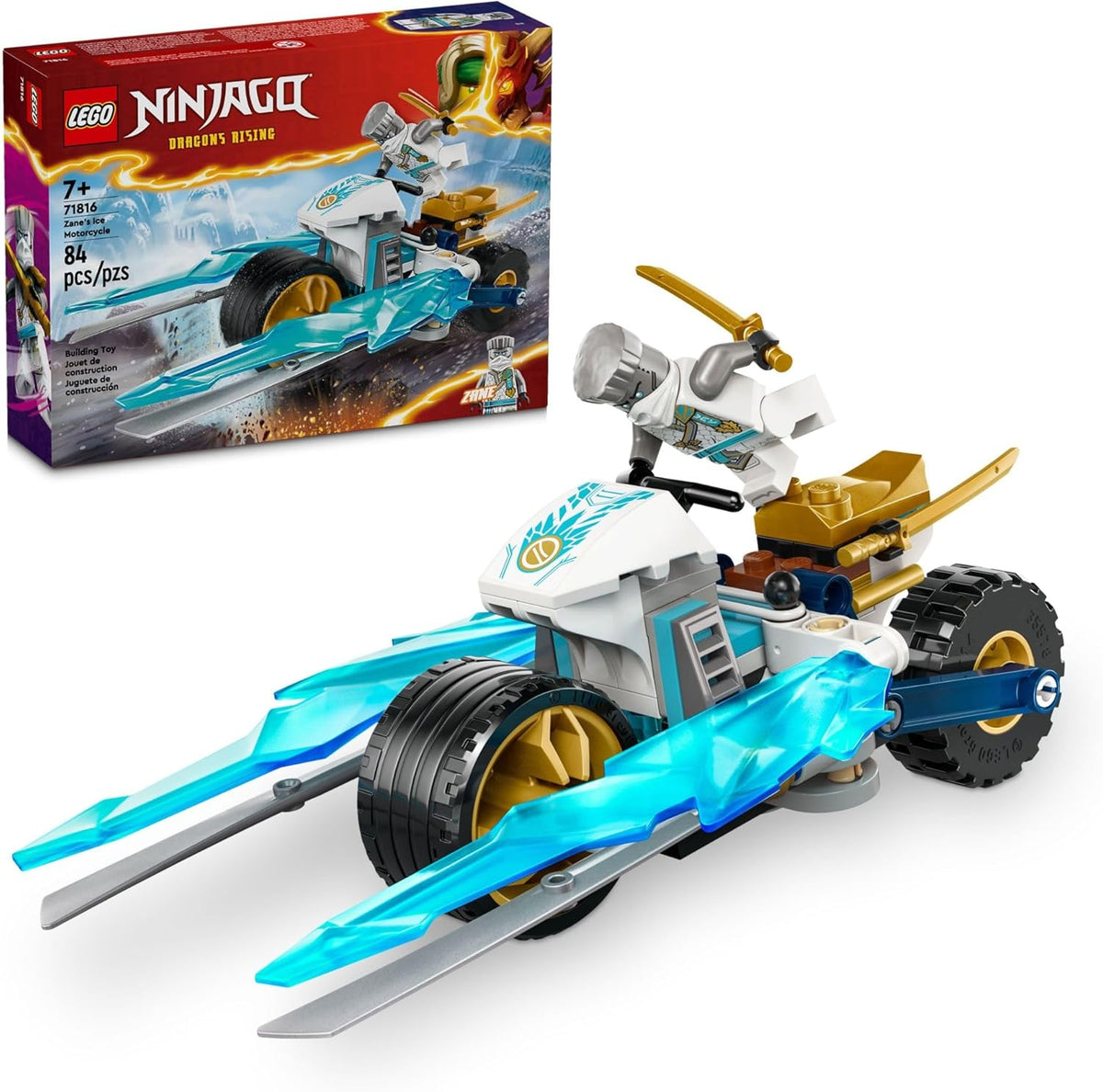 Lego 71816 - Ninjago Zane's Ice Motorcycle – HUZZAH! Toys