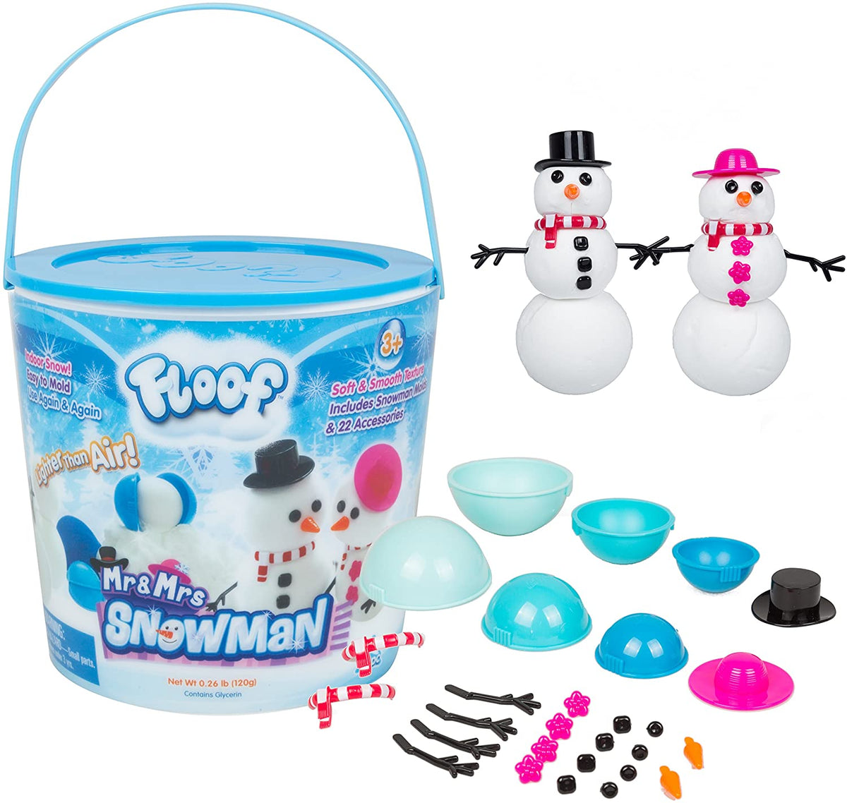 Floof Mr. & Mrs. Snowman – HUZZAH! Toys