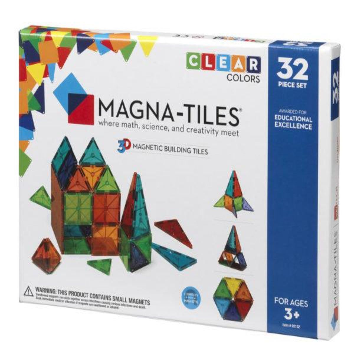 マグナタイルズ 200ピース Magna-Tiles CLEAR COLORS Magna_Tiles_Clear_Colors_32_Pi