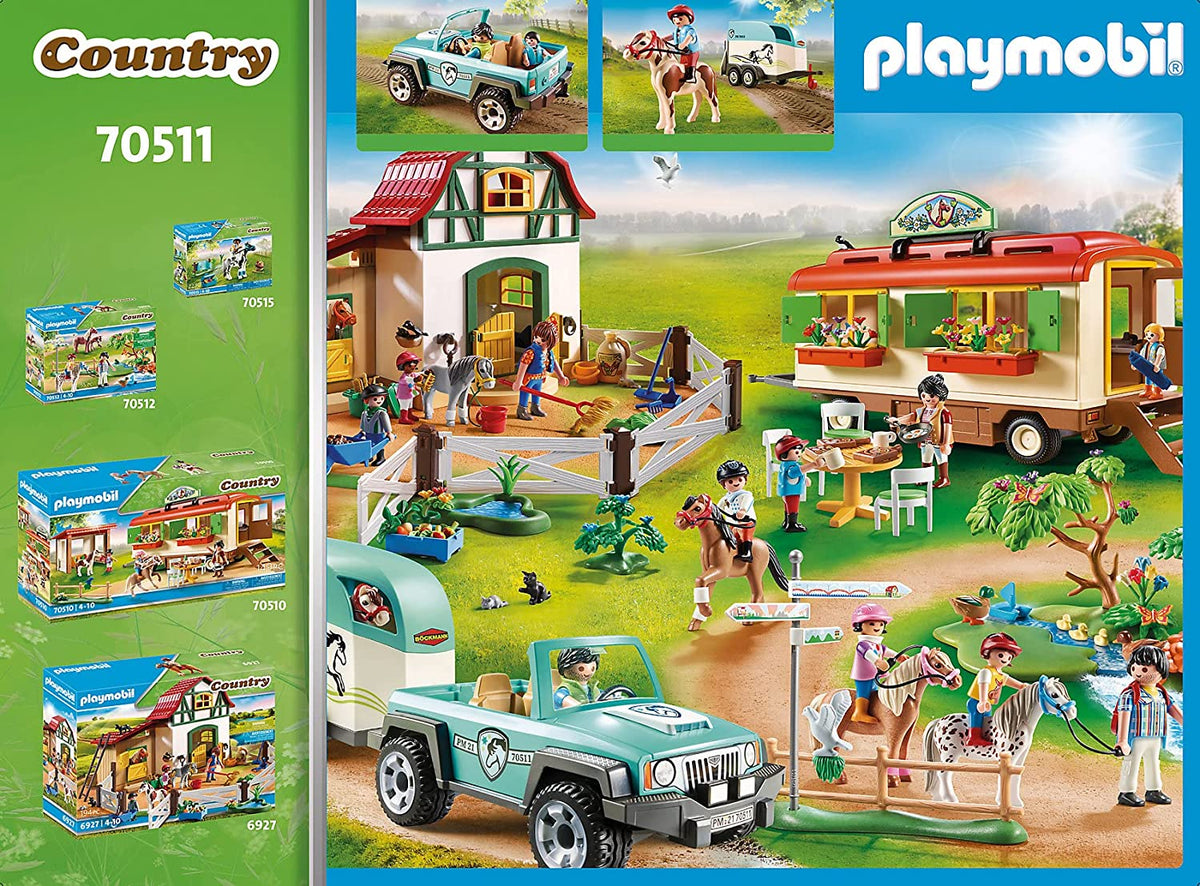 Playmobil 70511 Country - Car with Pony Trailer – HUZZAH! Toys