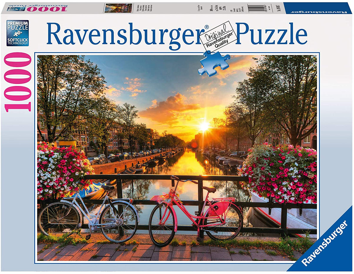 Bicycles in Amsterdam 1000pc Puzzle – HUZZAH! Toys