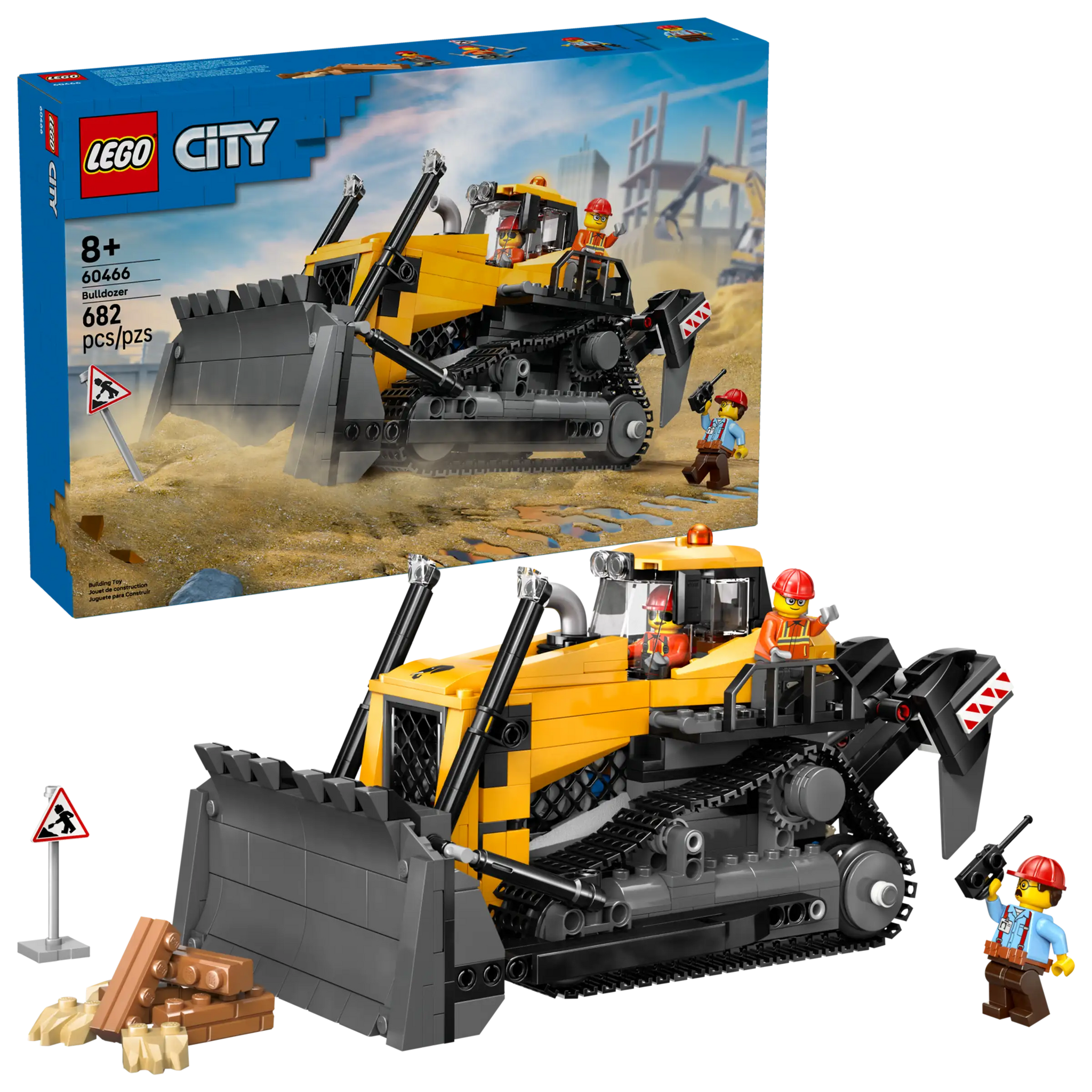 Lego 60466 - City Yellow Bulldozer – HUZZAH! Toys