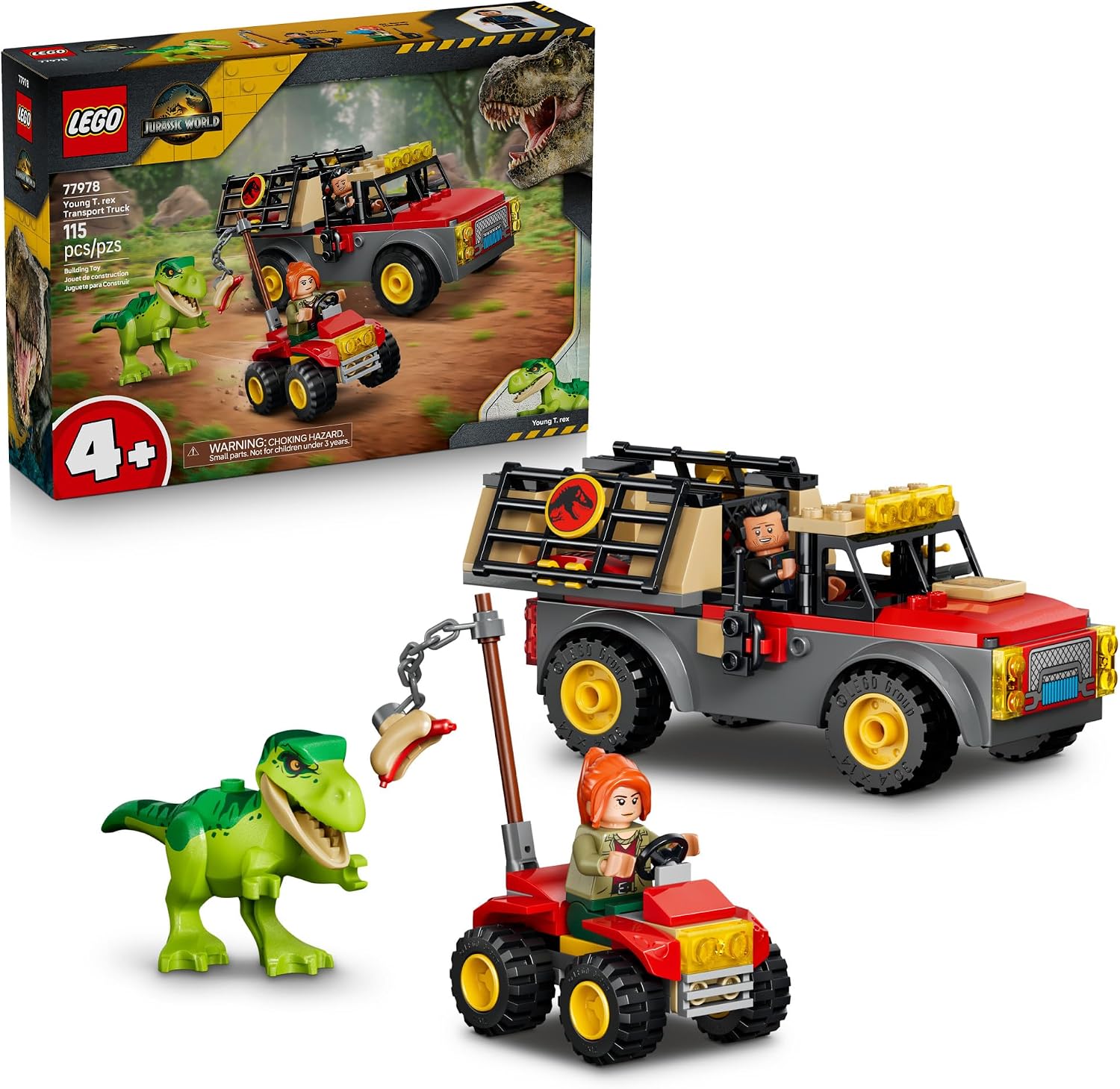 Lego 77978 - Jurassic World Young T.Rex Transport Truck – HUZZAH! Toys