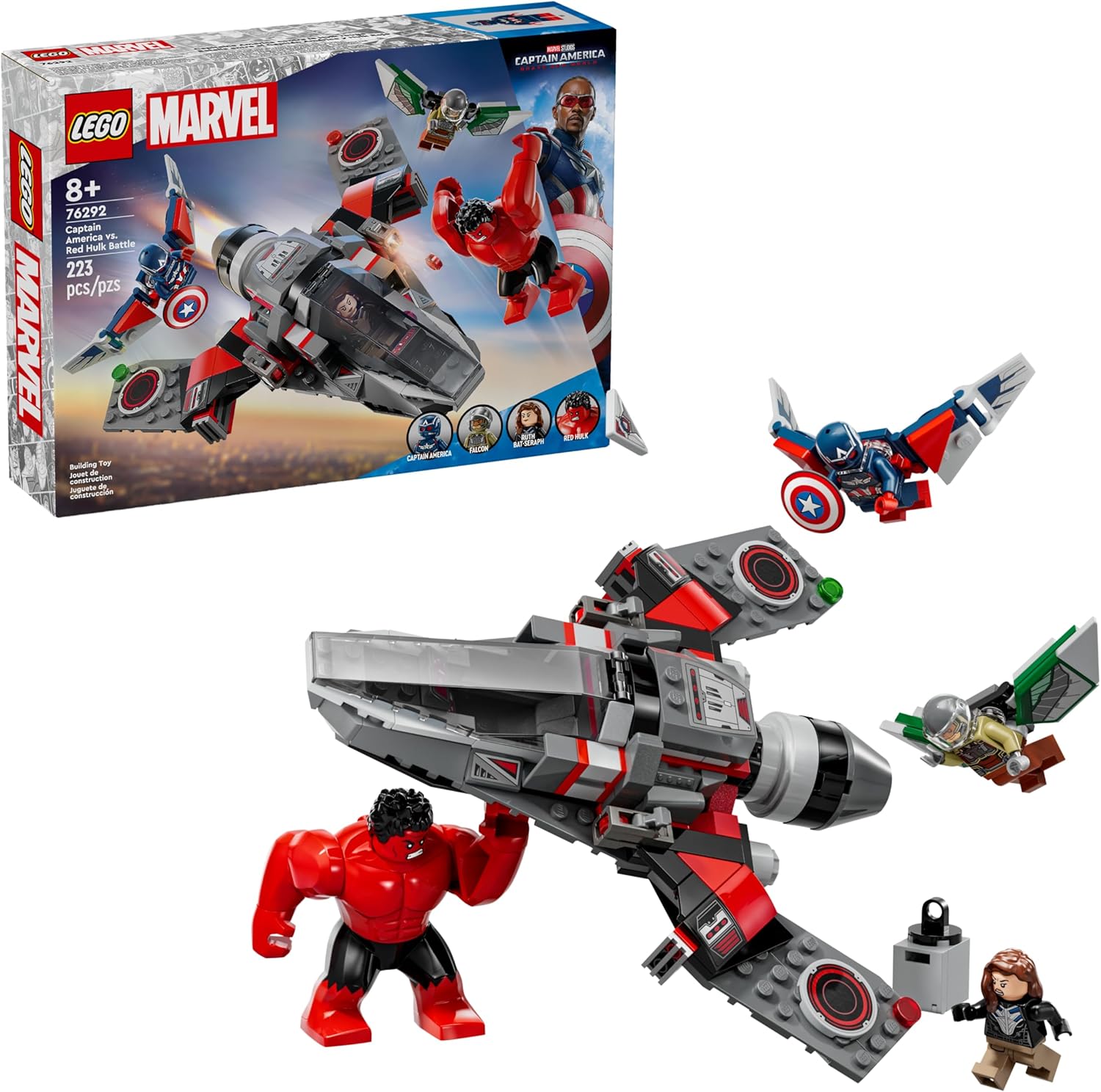 Lego 76292 Marvel Captain America vs. Red Hulk Battle