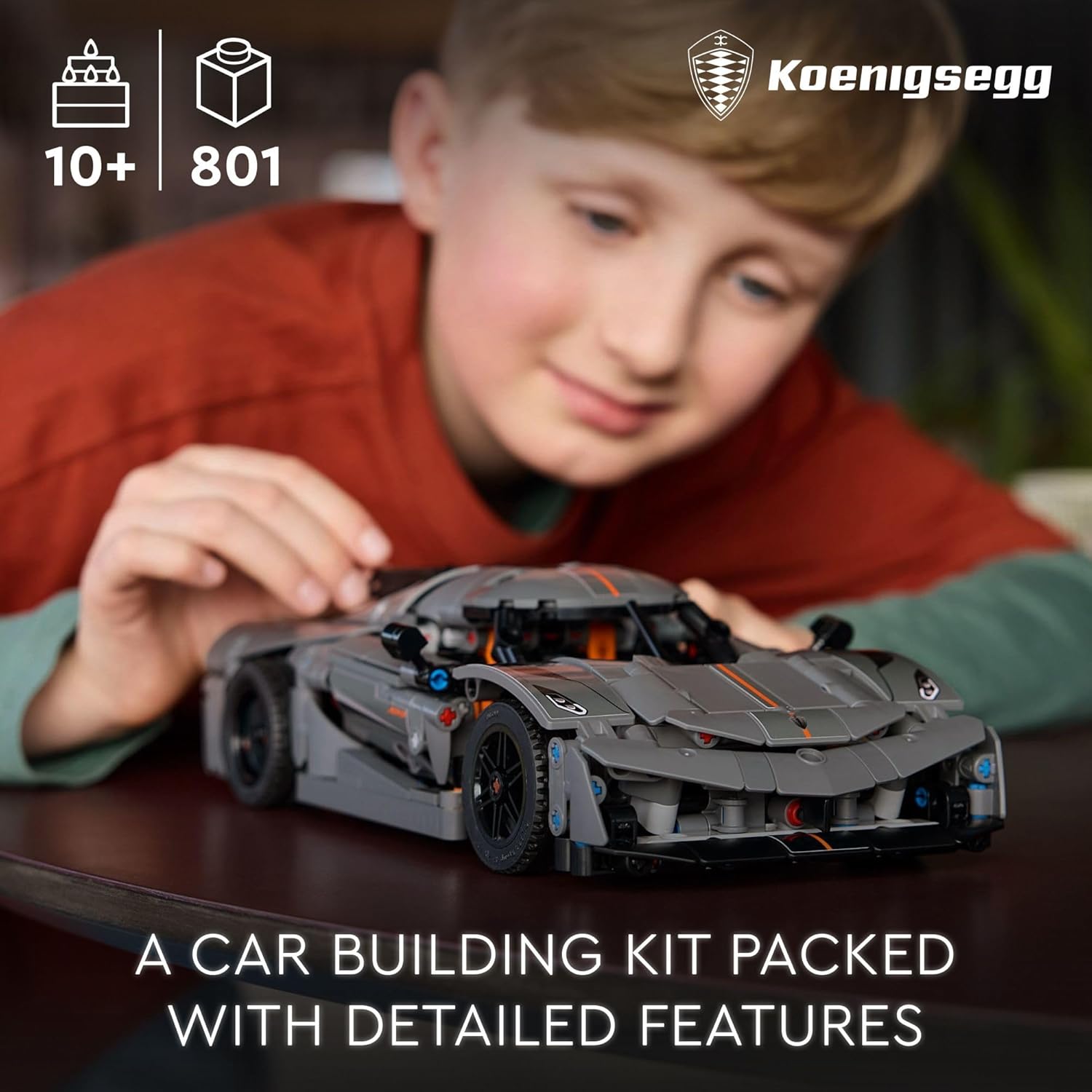 Lego 42173 - Technic Koenigsegg Jesko Absolut Grey Hypercar