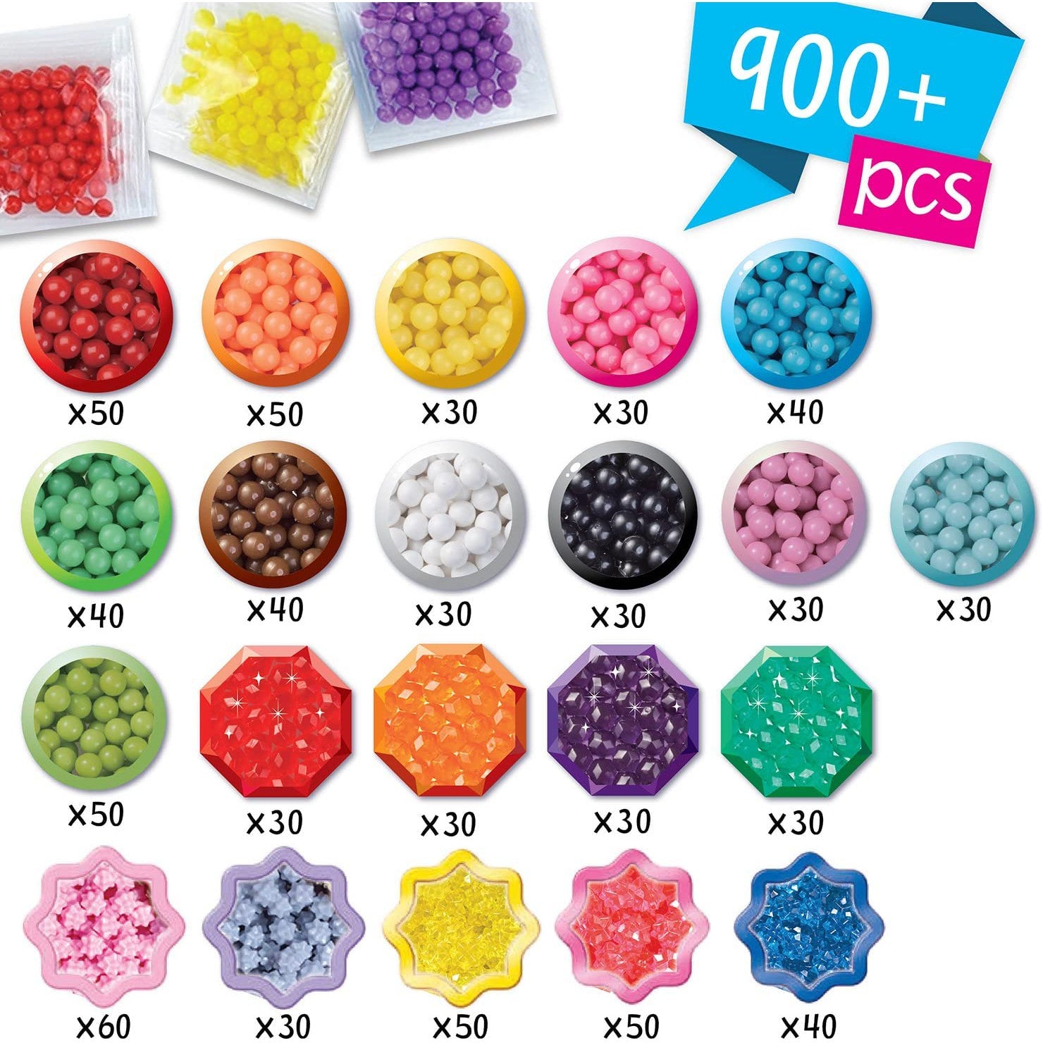 Aquabeads Design Factory Complete Arts & Crafts Bead Kit for Children -  over 1,500 beads and deluxe bead storage case