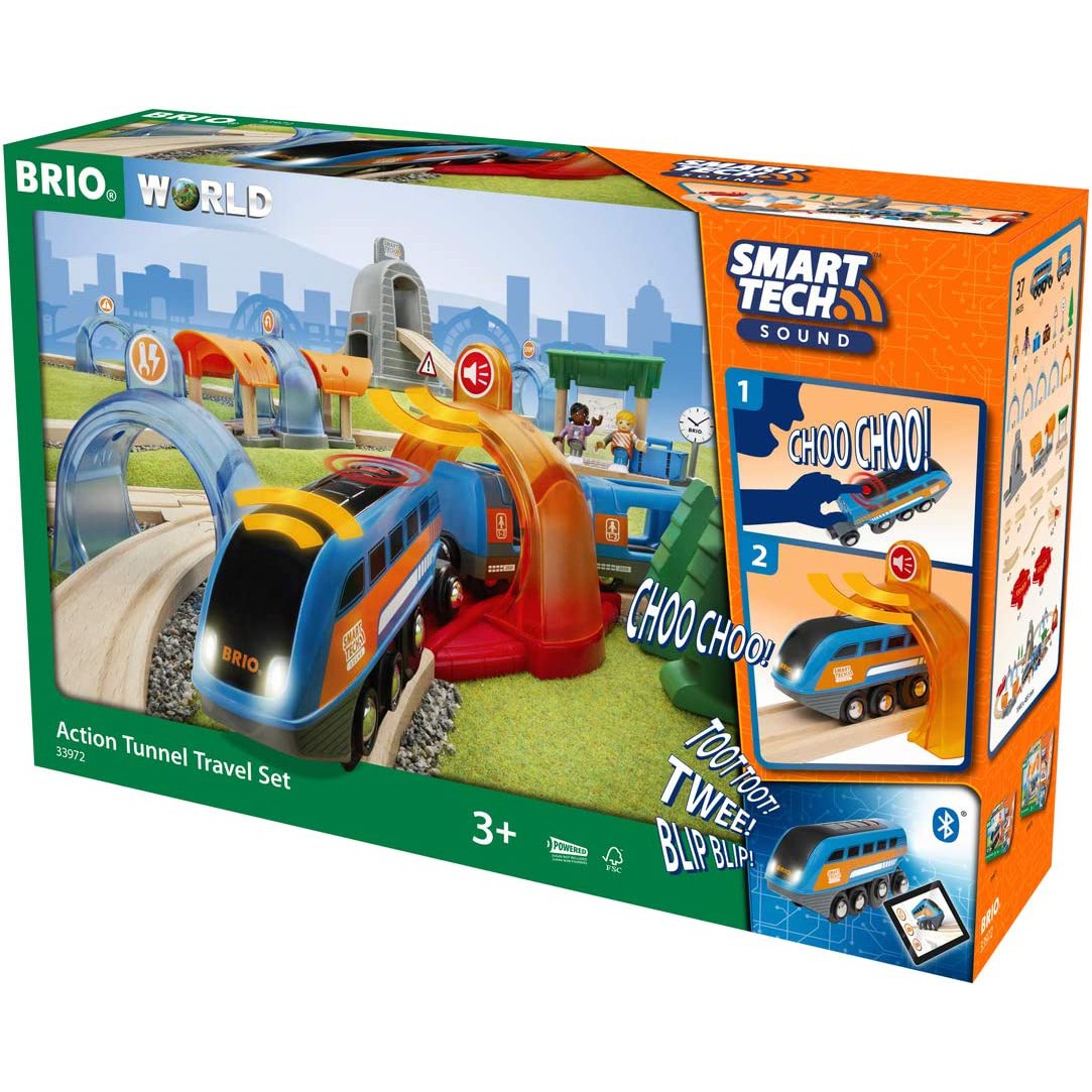 Brio Smart Tech Sound Action Tunnel Train Set – HUZZAH! Toys