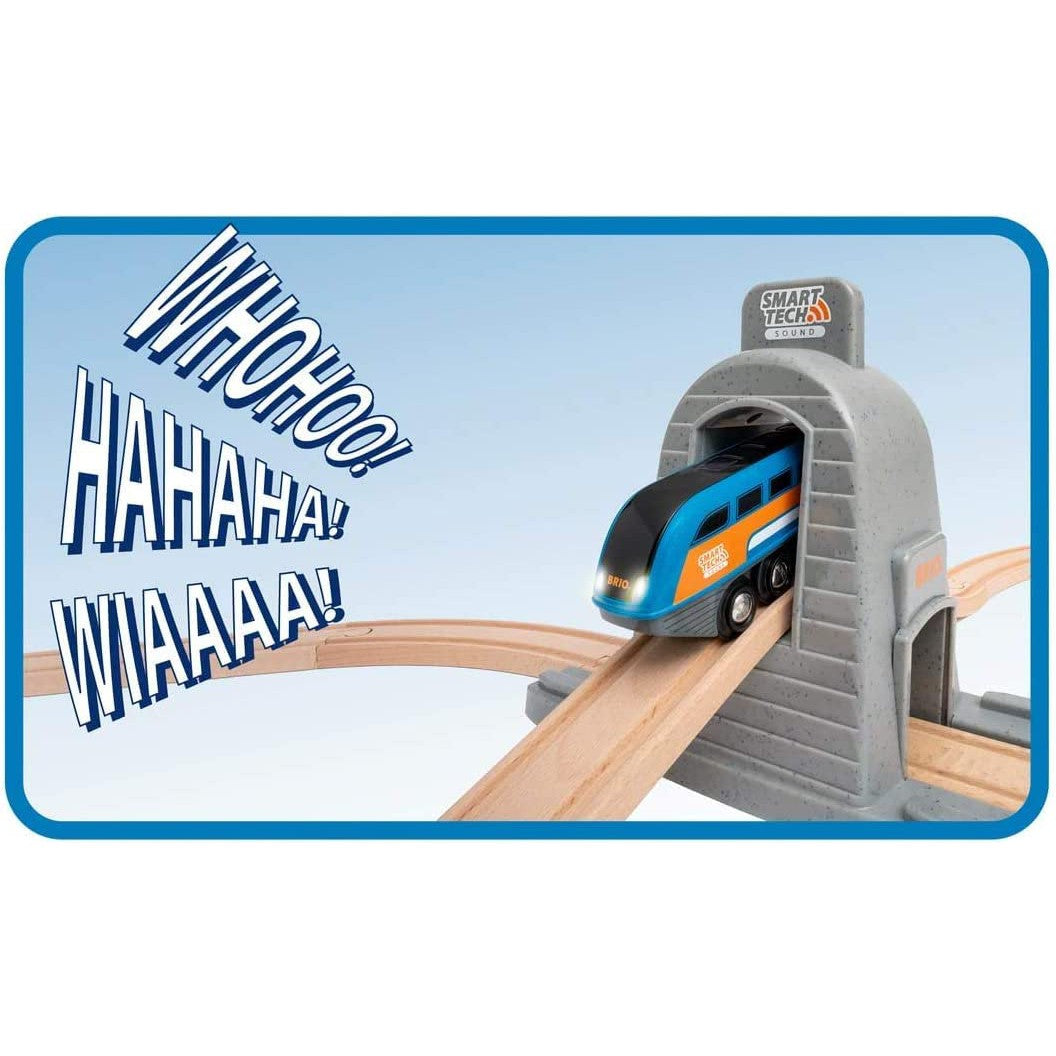 Smart Tech Sound Action Tunnel Train Set HUZZAH Toys