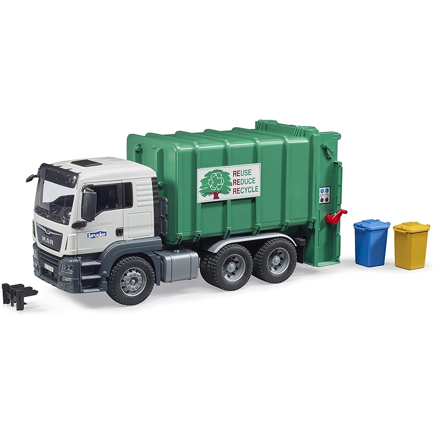 Man TGS Rear Loading Garbage Truck HUZZAH Toys