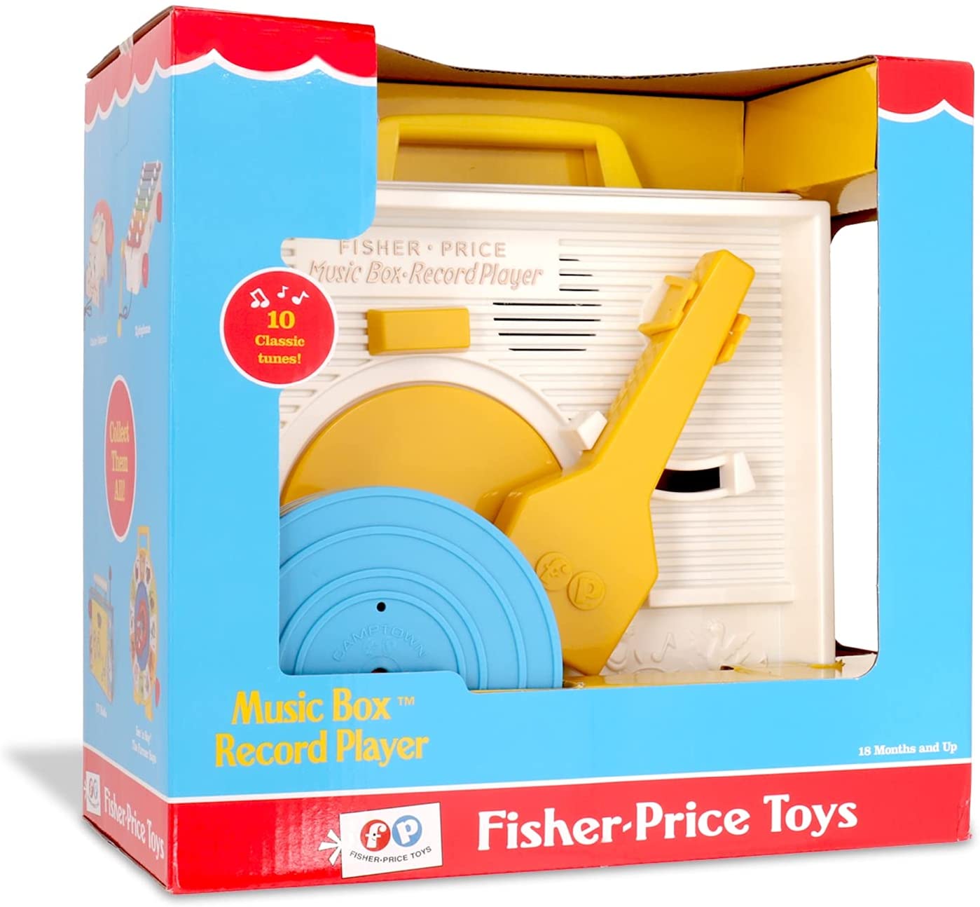 Fisher price music box record shop player records