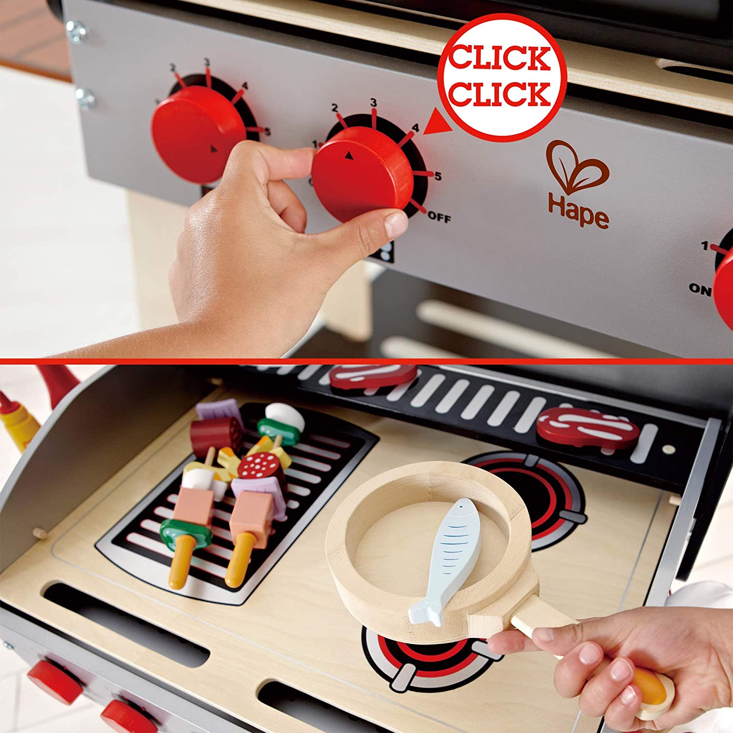 Gourmet Grill with Food – HUZZAH! Toys