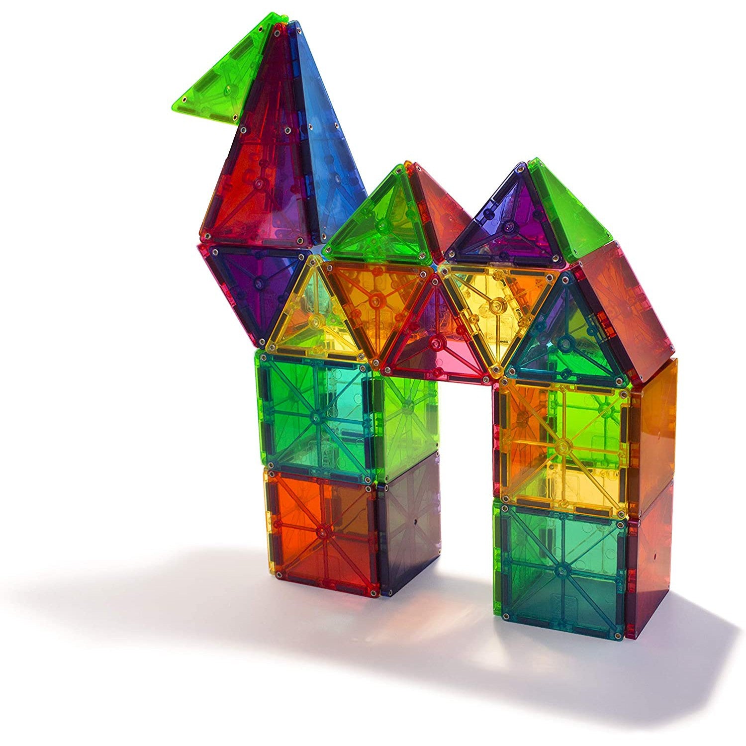 Magna Tiles Clear Colors Building Tiles HUZZAH Toys