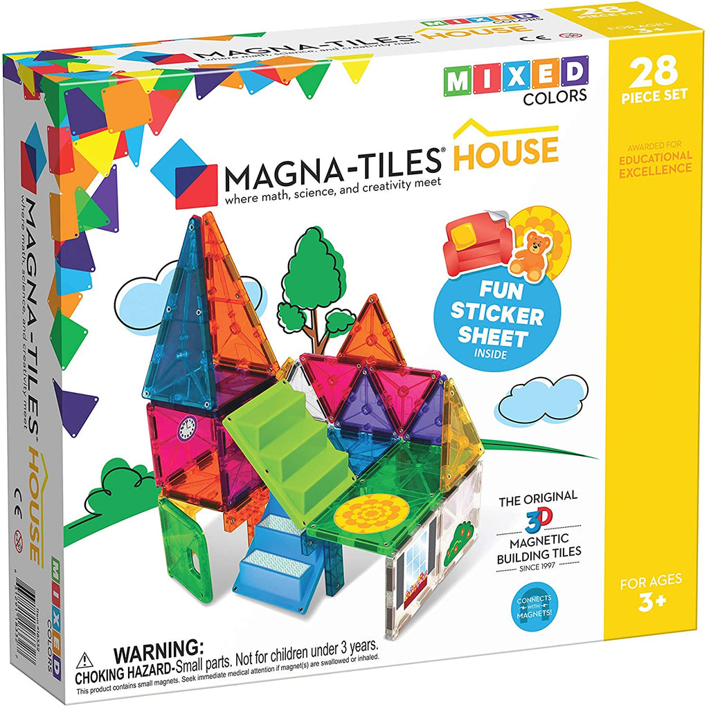 Magna Tiles Clear Colors Building Tiles – HUZZAH! Toys