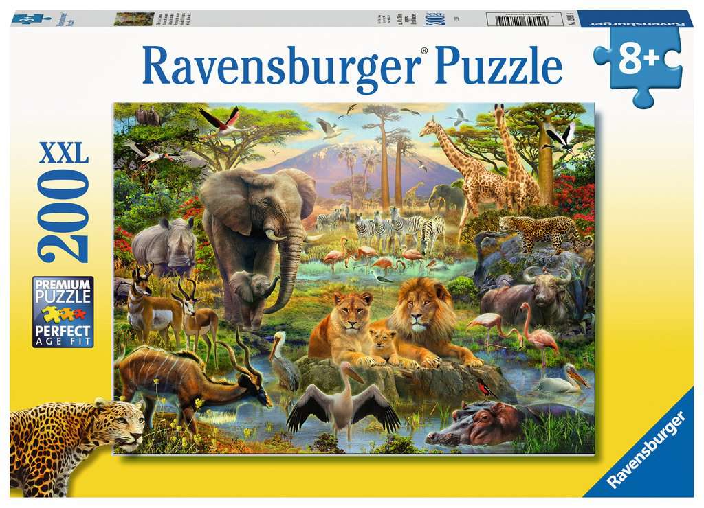 Animals of the Savannah 200pc Puzzle – HUZZAH! Toys